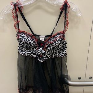 y2k style going out lingerie top